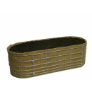 Hochbeet aus Naturmaterial oval Größe 1 lang